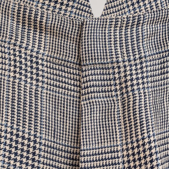 Brunello Cucinnelli SS/19 Beige & Black Linen Check Trousers - Picture 9 of 16
